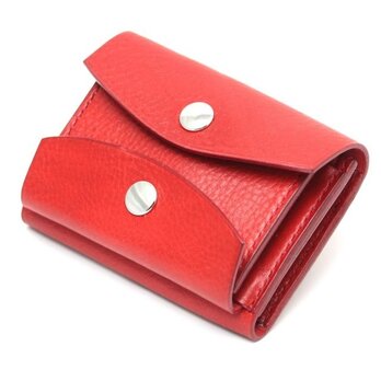 コイン&カードポケットつきパスケース(Red)