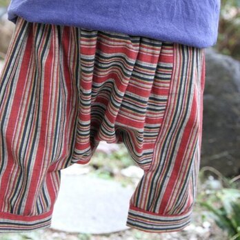 古布　子供服　サルエルパンツ（フリーサイズ）の画像