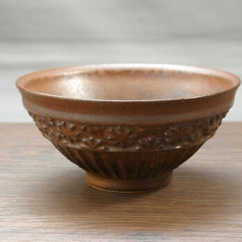 赤銅釉　茶碗の画像