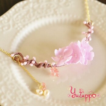 桜ひと枝のネックレスの画像