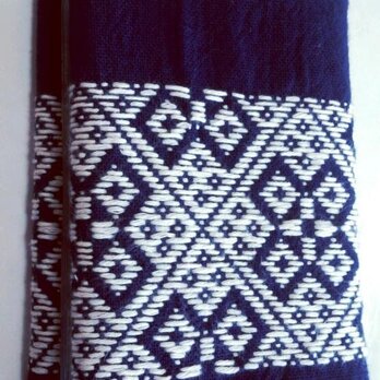 こぎん刺し　カードケース（24ポケット）④　あずみ野木綿