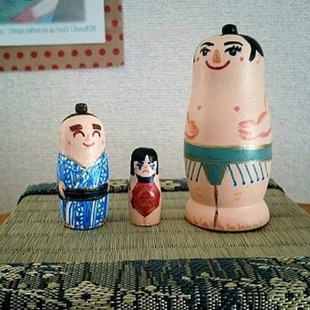 力士＆金太郎さんのマトリョーシカの画像