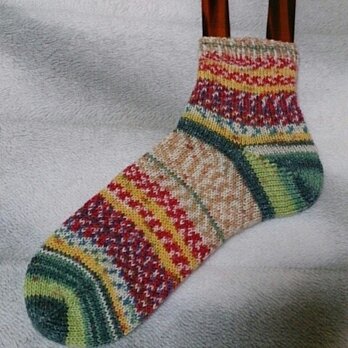 手編み靴下 opal  Hundertwasser 2104の画像