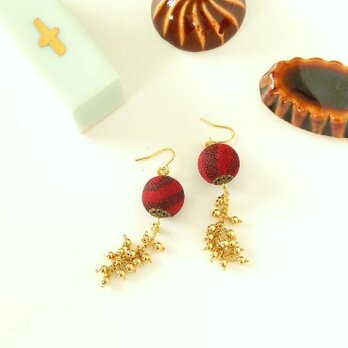 古布玉のつぶつぶピアス