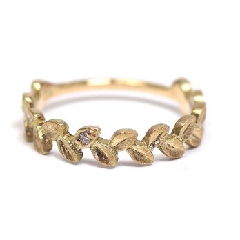 月桂樹の指輪(K10 ダイヤ)