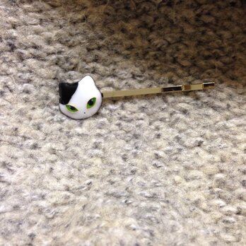 七宝 猫ヘアピン