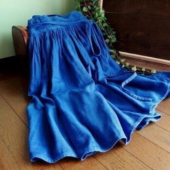 ダブルガーゼのラップスカートの画像