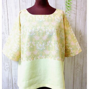 ☆春の新作☆　フラワーチュニック　イエロー