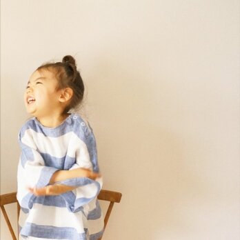 Linen border blouse 110,120