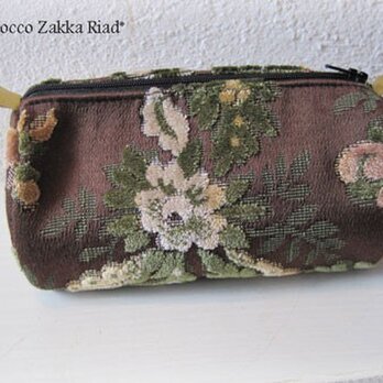 Kinkasan texture　ポーチ　ブラウン