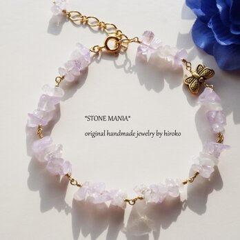 ラベンダーアメジストブレスレット Labender Amethyst bracelet B0033の画像