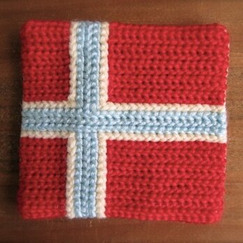 北欧国旗コースター　ノルウェーの画像