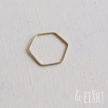 【受注制作】- Brass - Hexagonal Ring　2の画像