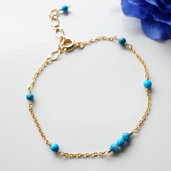 ターコイズ ブレスレット Turquoise bracelet B0031の画像