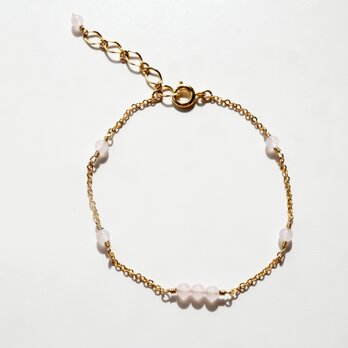 ローズクォーツ ブレスレット Rose Quartz bracelet B0030の画像