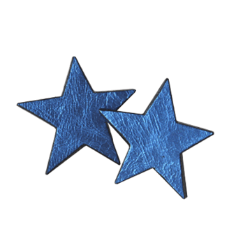 LEATHER EARRINGS (star-S)の画像