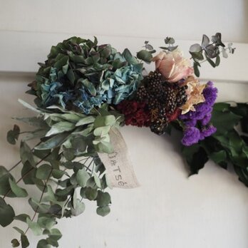 あじさいのナチュラルスワッグ　大