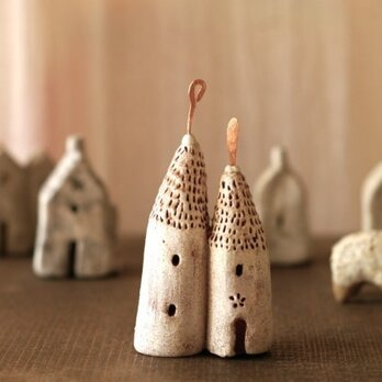 リングホルダー　けむりのおうち　house with smoke