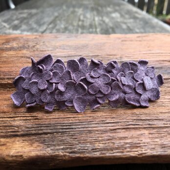 革花のバレッタ 7cm 薄紫の画像