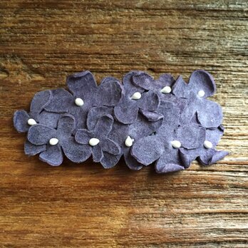 革花のスリーピン(花芯付き)  Sサイズ  薄紫の画像