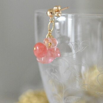 Cherry Quartz Earringsの画像