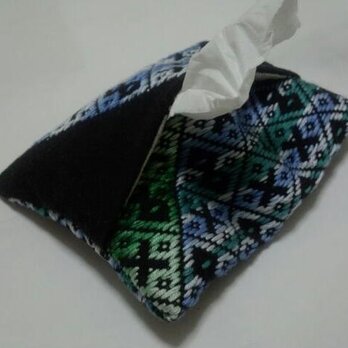 こぎん刺し　ティッシュカバー⑨