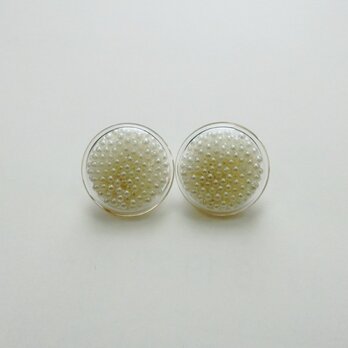 glass pearl earring diskの画像