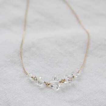 NY産ハーキマーダイヤモンドのネックレスの画像