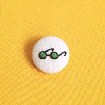 刺繍帆布ブローチ「Lunettes」の画像