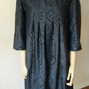 大島紬リメイクインタックワンピース