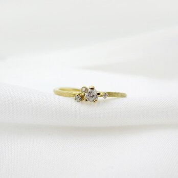 金の小枝　noce　ダイヤリング