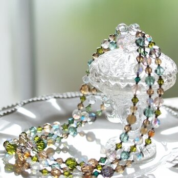 Swarovski ＊ アースカラーネックレス Mx.1の画像