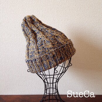 s/s 縄編みニット帽(リネン&ラミー)