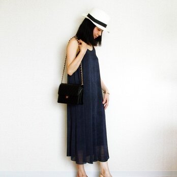 Tucana[トゥカナ] ノースリーブ・ワンピース2 / ネイビー・ブルー