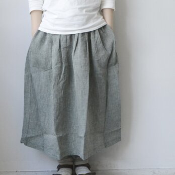 gathered skirt (green)