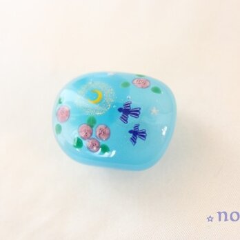 幸せの青い鳥・帯留