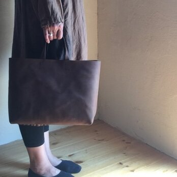 『 霞 - kasumi - 』革袋  chocolate M2