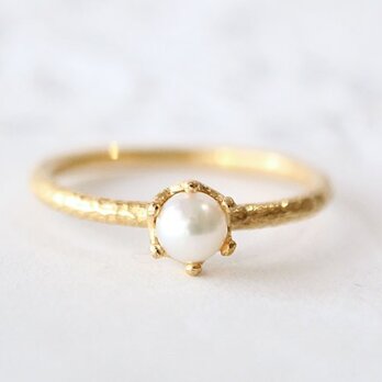 baby pearl ring (gold plating)