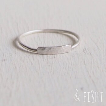 【再販】- Silver - Flat Bar Ringの画像