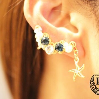 夏のBlue sea！イヤーカフとイヤリングセット