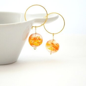Glass Hoop Pierce（Orange）