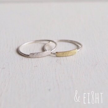 【再販】Flat Bar Ring Setの画像