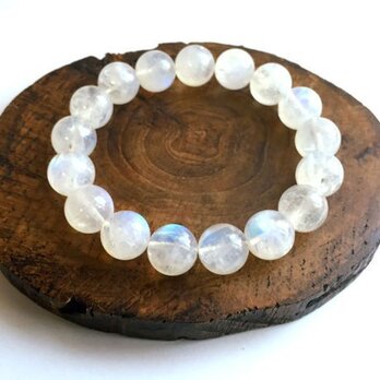 レインボームーンストーンブレスレット 12mm 003