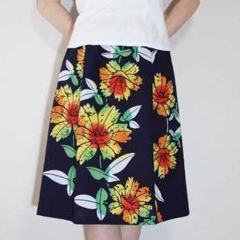 浴衣リメイク　ギャザースカート 夏色模様の画像