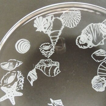 貝殻模様のお皿の画像