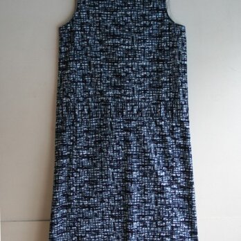 浴衣地　嵐模様　ノースリーブワンピース　Mサイズ