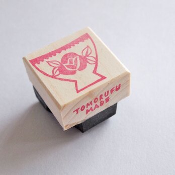 消しゴムはんこ「カフェオレボウル☆バラ」の画像