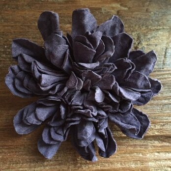 革花のカブトピン 3L 金具6cm 薄紫の画像
