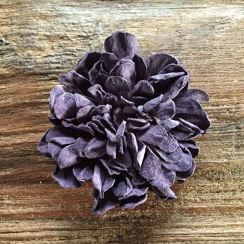 革花のカブトピン 2L 金具6cm 薄紫の画像
