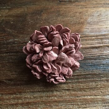 革花のカブトピン MSP  金具4cm ｻｰﾓﾝﾋﾟﾝｸの画像